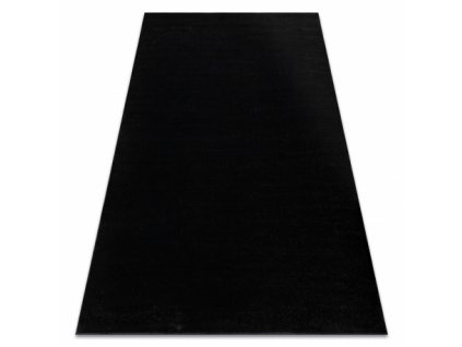 Kusový koberec SOFTY, Jednobarevný, černý  Kusový koberec SOFTY, Jednobarevný, černý -