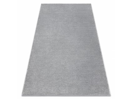Kusový koberec SOFTY, Jednobarevný, šedá  Kusový koberec SOFTY, Jednobarevný, šedá -
