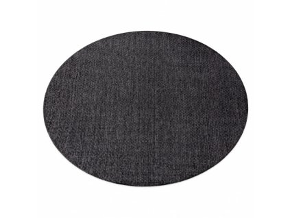 Kusový koberec kulatý TIMO 6272 SISAL venkovní černý  Kusový koberec kulatý TIMO 6272 SISAL venkovní černý -