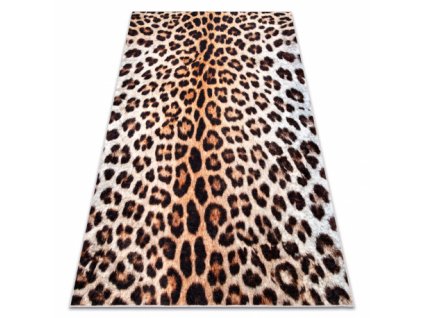 Dětský kusový koberec MIRO 51568.804 pratelný  Leopardí vzor protiskluz, krémová / hnědá  Dětský kusový koberec MIRO 51568.804 pratelný  Leopardí vzor protiskluz, krémová / hnědá  - Leopardí vzor protiskluz, krémová / hnědá
