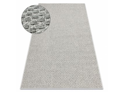 Kusový koberec ORIGI 3661 šedý  Kusový koberec ORIGI 3661 šedý  -  plošně tkaný SISAL výplet