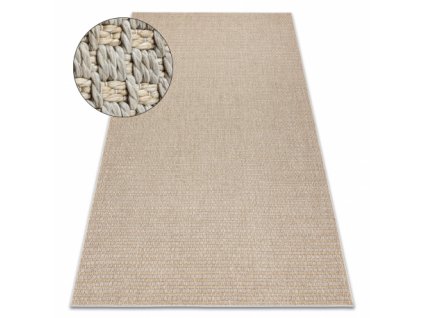Kusový koberec ORIGI 3561 béžový  Kusový koberec ORIGI 3561 béžový  -  plošně tkaný SISAL výplet