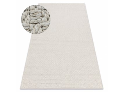 Kusový koberec ORIGI 3661 krémový  Kusový koberec ORIGI 3661 krémový  -  plošně tkaný SISAL výplet
