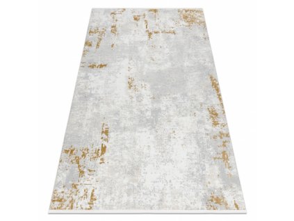 Kusový koberec moderní DUKE 51378 krémová / zlatý  Kusový koberec moderní DUKE 51378 krémová / zlatý  -  Beton, kámen strukturovaný, velmi jemný, třásně