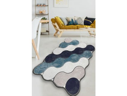 Kusový koberec Circle - Blue, Modrá, 150 x 240 cm  Kusový koberec - 959CHL2315