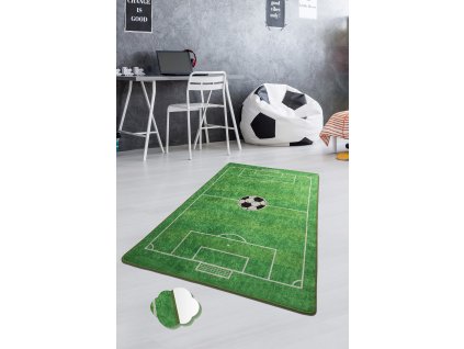 Kusový koberec Football, Vícebarevná, 100 x 160 cm  Kusový koberec - 876CHL1107