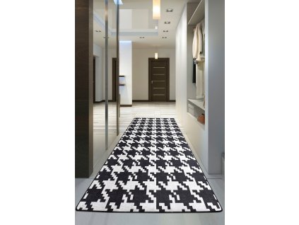 Kusový koberec Kazayağı Djt, Černá, Bílá, 80 x 120 cm  Kusový koberec - 882CHL2458