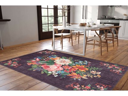 Kusový koberec Soul Chenille - Black AL 322, Vícebarevná, 75 x 150 cm  Kusový koberec - 473RTP1472