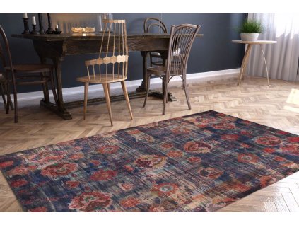 Kusový koberec Soul Chenille - Dark Blue AL 111, Vícebarevná, 75 x 150 cm  Kusový koberec - 473RTP2517