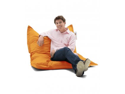 Zahradní sedací vak Cushion Pouf 100x100 - Orange, Oranžová  Zahradní sedací vak Cushion Pouf 100x100 - Orange, Oranžová