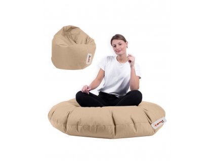 Zahradní sedací vak Iyzi 100 Cushion Pouf - Mink, Norková  Zahradní sedací vak Iyzi 100 Cushion Pouf - Mink, Norková