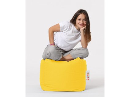 Zahradní taburet Square Pouf - Yellow, Žlutá  Zahradní taburet Square Pouf - Yellow, Žlutá