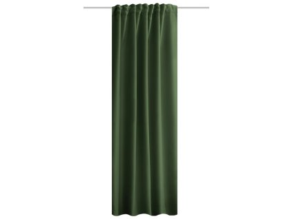 Závěs akustický s podšívkou, Acustico, Zelená Oliv (Rozměr textilu 245 cm (V), 135 cm (Š))