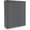 Látková skříň XXL River, šedá  Látková skříň, šatní skříň XXL, skládací, látková skříň se šatní tyčí, šedá.