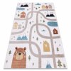 Dětský kusový koberec FUN Polar, ulice, les, krém  Dětský kusový koberec FUN Polar, ulice, les, krém - pro děti, ulice, les, krém