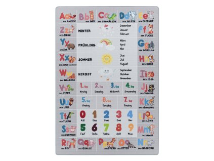 Kusový koberec PLAY 2904, Šedá  Dětský kusový koberec