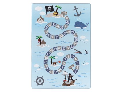 Kusový koberec PLAY 2908, Modrá  Dětský kusový koberec