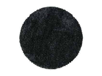 Kusový koberec FLUFFY 3500, Antracitová  Kusový koberec, kulatý