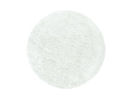 Kusový koberec FLUFFY 3500, Bílá  Kusový koberec, kulatý