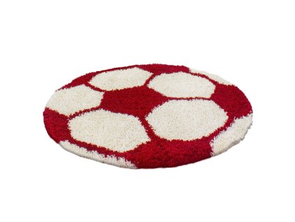Kusový koberec FUN 6001, Červená  Kusový koberec, kulatý