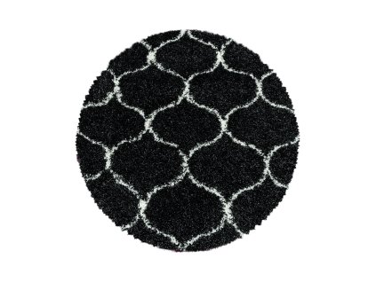 Kusový koberec SALSA 3201, Antracitová  Kusový koberec, kulatý