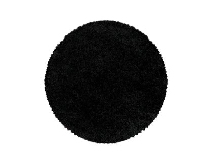 Kusový koberec SYDNEY 3000, Černá  Kusový koberec, kulatý