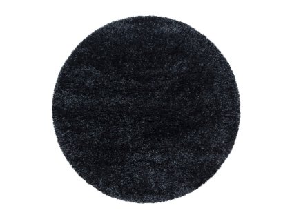 Kusový koberec BRILLIANT 4200, Černá  Kusový koberec, kulatý