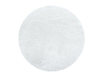 Kusový koberec BRILLIANT 4200, Sněhová Bílá  Kusový koberec, kulatý