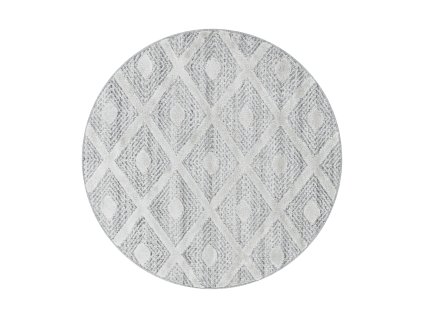 Kusový koberec PISA 4707, Šedá  Kusový koberec, kulatý