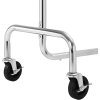 Šatníkový stojan Larin, chrómová  Stojan na šaty s kolieskami, šatníkový stojan z kovu, s vyťahovacou tyčou, nosnosť až 130 kg, dĺžka: 110-150 cm, pochrómovaný.