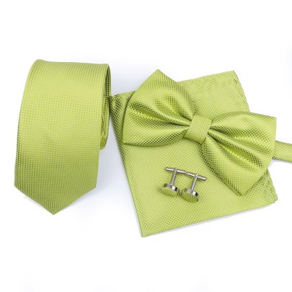 Světle zelený set s kravatou