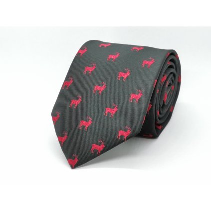 Kravata s jelenem černá