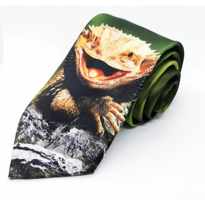 Kravata s agamou, ještěrkou