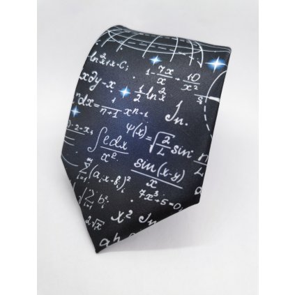 Kravata s matematickým motivem