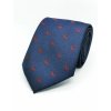 Kravata s jelenem tmavě modrá