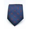 Kravata s jelenem tmavě modrá