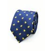 Kravata tmavě modrá s kuřaty