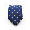 Kravata tmavě modrá s kuřaty