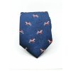 Kravata tmavě modrá s koněm