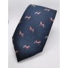 Kravata tmavě modrá s koněm