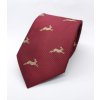 Kravata se zajícem, vínově červená