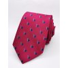 Kravata vínově červená se šneky