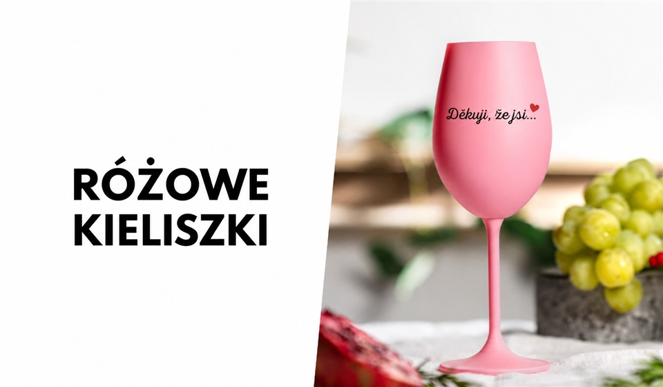 Różowe kieliszki