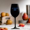 Černá sklenička na víno 350ml - PRO BÁJEČNÉHO MUŽE