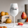 Biały kieliszek do wina 350 ml - JSEM BOHYNĚ