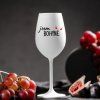 Biały kieliszek do wina 350 ml - JSEM BOHYNĚ
