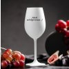Bílá sklenička na víno 350ml - TEKUTÉ ANTIDEPRESIVUM