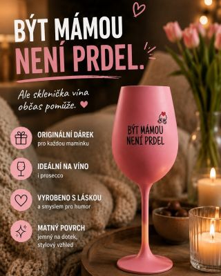 🌸 Být mámou není prdel… ale sklenička vína občas pomůže. 🍷💕 Znáte maminku, která si zaslouží alespoň chvilku pro sebe?...