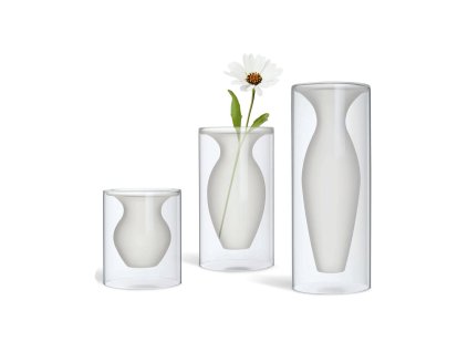Vază de sticlă Esmeralda 3 dimensiuni - Philippi (Rozměry înălțime 32 cm)