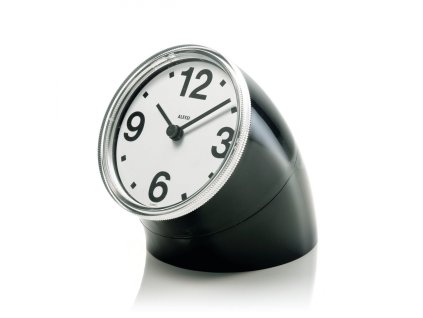Ceas de masa, negru, diametru 7 cm - Alessi